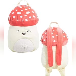 Squishmalllows Malcolm Mushroom Plush Backpack